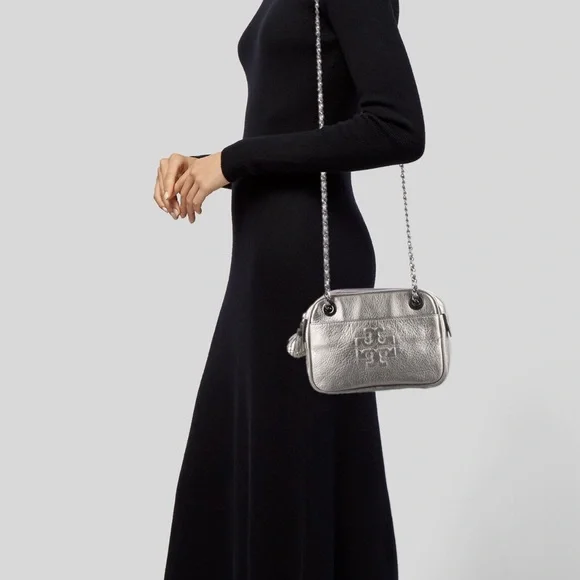 Tory Burch Silver Crossbody Bag - Picture 3 of 5